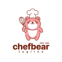 Chef bear logo design