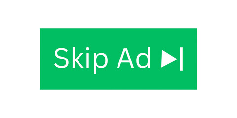 Skip ad button. Skip ads button, skip ad button, Skip ads button for website. Skip ads white transparent button. 