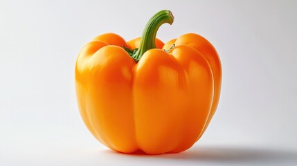 Single orange bell pepper