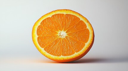 Orange slice close-up