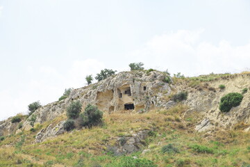 Fototapeta premium view of the mountains caves