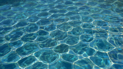 Obraz premium Blue Clean And Transparent Pool water 