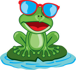 Cartoon Funny Frog 4