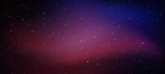 Dark gradient space vector background with many white stars. Galaxy universe backdrop for cosmic exploration. Astrology night sky texture. © hiten666