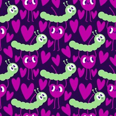 Summer fruit seamless cherry berry pattern for wrapping paper and fabrics