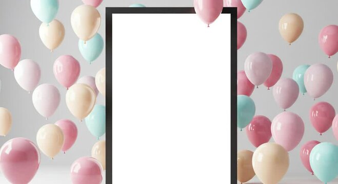 Elegant blank frame template to present your artwork in styled environment

