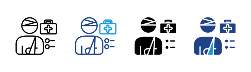 Naklejka na ściany i meble Medical Incident Report Icon
