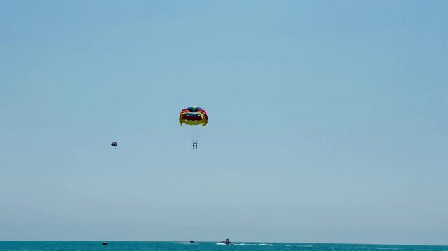 Parasailing over the Black Sea