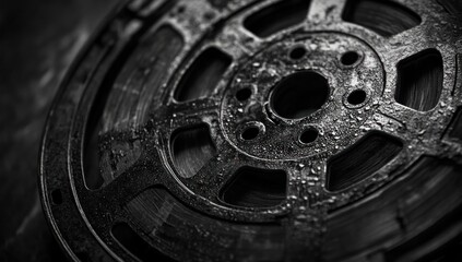 Vintage Reel-to-Reel Tape: A Monochromatic Masterpiece