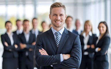Fototapeta premium portrait of a smiling businessman