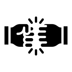 fist bump icon