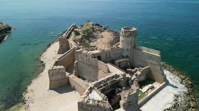 castle of le castella, calabria, crotone, italy