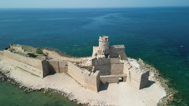castle of le castella, calabria, crotone, italy