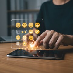 Online Customer Feedback and Satisfaction Survey using Emojis