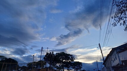 time lapse clouds over the city