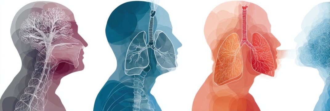 Comparison of Asthma, COPD, and Lung Cancer in a Side-By-Side Infographic for Better Understanding of Respiratory Diseases