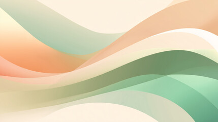 Curved Sand Dune Shapes in Muted Pastels
