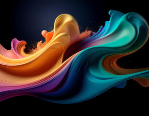 abstract background with glowing lines