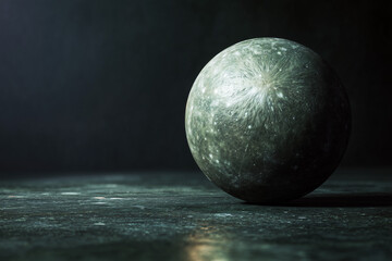 mercury at night on ground background