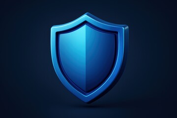 Premium security shield icon with gradient blue design and cyber protection symbolism