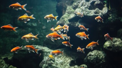 Fototapeta premium Goldfish in Aquarium