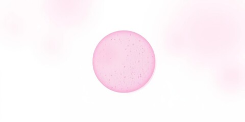 Obraz premium Pink grainy circle overlay, gradient diffused, sponge texture, isolated on white, circle element, grainy texture