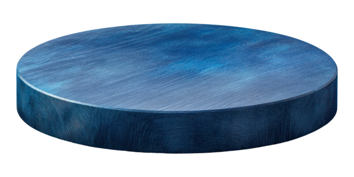 PNG Product wooden round blue.