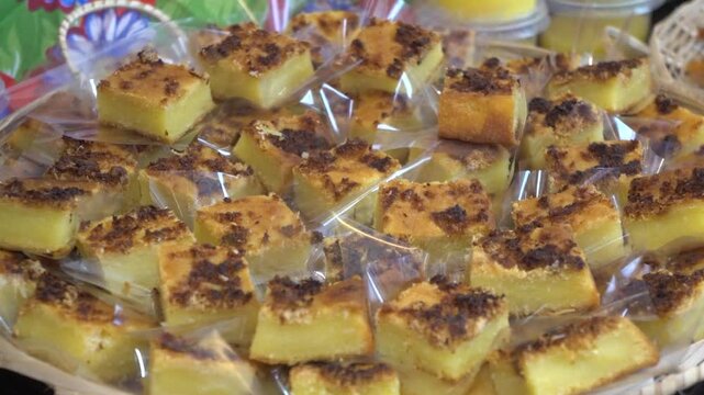 cassava cake, typical food of the June festival