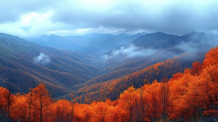 autumn in the mountains