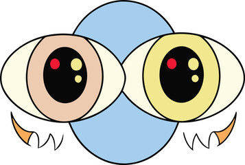 Whimsical Eyes A Playful Illustration of Vision and Perception