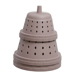 Temple for independence day 3D Icon