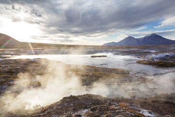 Hot springs in Chile