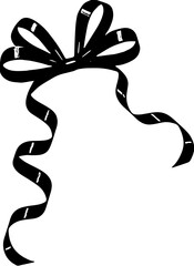 ribbon illustration bow silhouette vector logo holiday icon gift outline satin decoration celebration birthday silk tie elegant accessory fashion shape decorative knot tied for vector graphic,