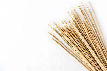 Bamboo Skewers on a Table