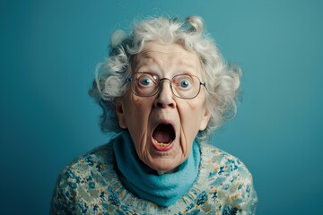 senior man screaming