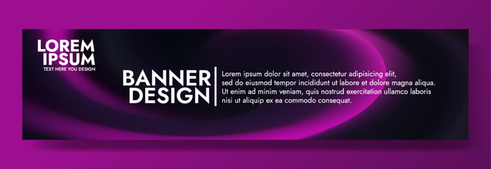 Modern banner design with a shimmering amethyst night background