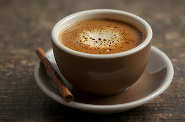 Fototapeta premium Spiced Masala Chai with Frothy Surface