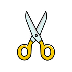 Scissors vector design illustration, scissors icon, scissors logo, good as sticker.