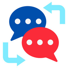 Auto Reply flat color, mini illustration icon. use for modern concept, print, UI, UX kit, web and app development. Vector related to product offering, marketing, business.