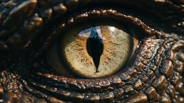 Close-up of a reptile eye