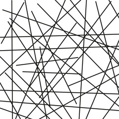 Obraz premium White line scatter. Web stroke mesh. Abstract vector crossing. Chaotic sketch pattern.