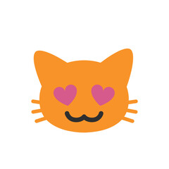 Smiling Cat Face with Heart-Eyes