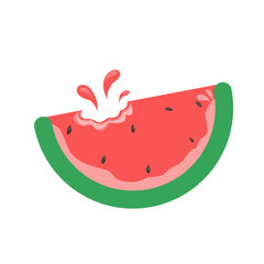 illustration of a slice watermelon