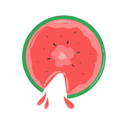 illustration of a slice of watermelon