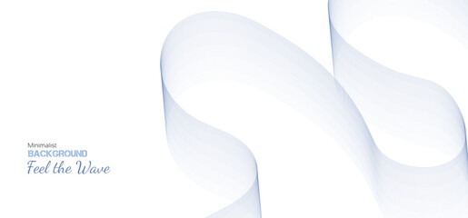 Abstract line wave background. Vector design element for banner, cover and pattern