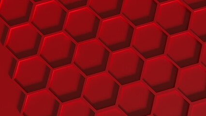 The Red Beehive  for Abstract Background concept 3d Rendering.