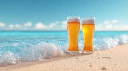Refreshing Summer Beers on the Beach