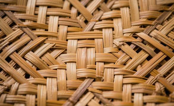 close up of wicker basket
