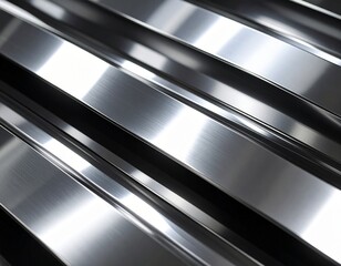 stainless steel material texture with light reflection