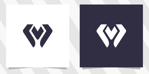 letter m logo design vector